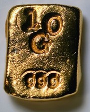10 Gram Solid 24ct Gold Bar