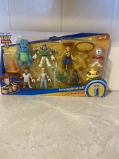 Imaginext Deluxe Figure Pack Toy Story Woody Bo Peep Combat Carl Ducky Forky