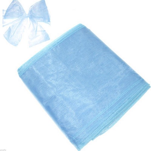 Blue organza chair bows - bows, pack