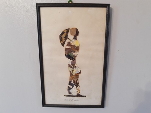 Vintage wall hanging picture - wall,