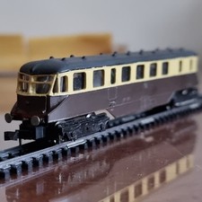 RSO N Gauge GWR Railcar Diecast Chocolate/Cream
