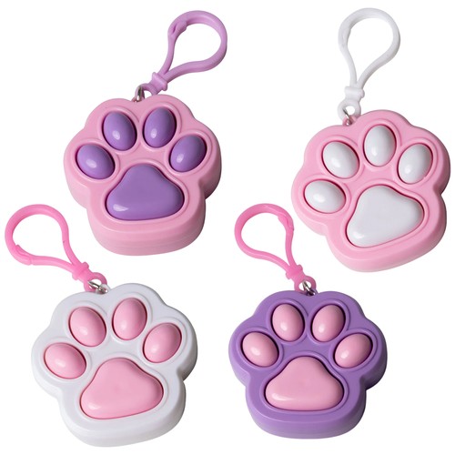Pawprint style clicker keyring - pawprint,