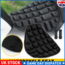 Motorcycle Comfort Gel Seat Cushion Universal Air Motorbike Pillow Pad Cover UK