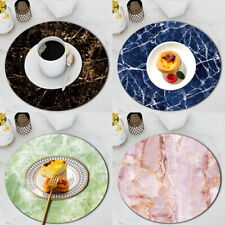 1 pcs 22x22cm Leather Tableware Mats Waterproof Non-Slip Desk Pad Placemat & 