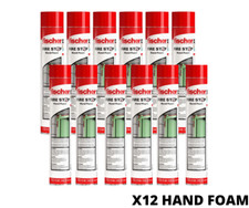 12 x FISCHER Hand Held FIRE Foam Fire Stop B1 Rated Expanding Foam 750ml