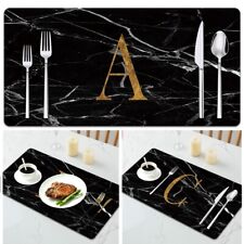 Leather Placemats Table Mats Place Mats Dinner Table Washable Non-Slip Coasters