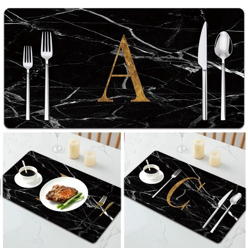 Leather placemats table mats - leather,