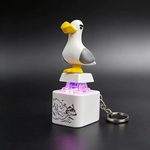 Seagull mine keychain button - seagull, keychain,button