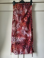 Kiniki Women's Kariba Tan Through Animal Leopard Print Dress, Size 6
