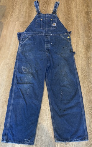 Vintage carhartt denim bib - vintage,