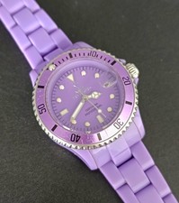 ToyWatch Professional Divers 130ft 40M Womens Lilac Purple & Silver New Battery