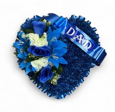 BLUE ARTIFICIAL SILK FUNERAL