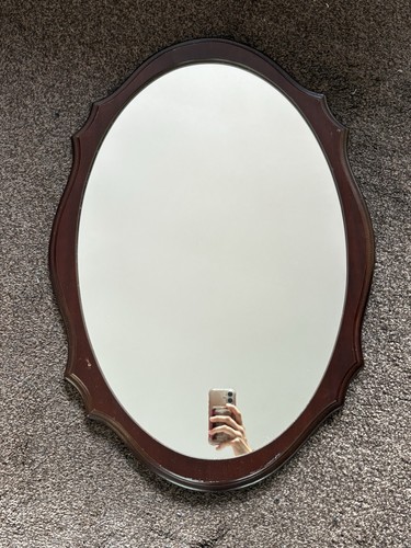 Vintage 1960s mahogany oval - vintage,
