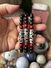 Handmade 8mm Dzi Agate 8 Eyed