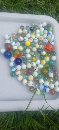 Joblot antique marbles - of,