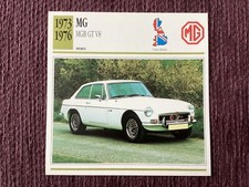 MG, MGB GT V8,  1973/76,   Sports Class Car, G.B.,Collectors Card