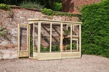 Forest Lean To Green House 4 x 8 Walk In Wooden Plant Vegetable Potting Shed