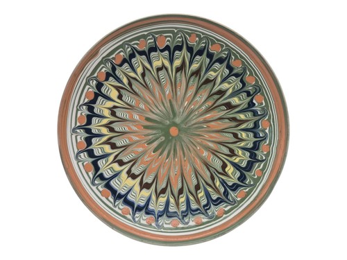 Handmade ceramic plate 17cm - ceramic,