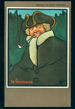 YE WATCHMAN Tuck Postcard Connoisseur 5259 art by John Hassall