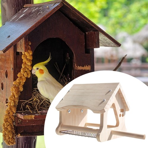 Wooden bird house birdhouse - wooden,