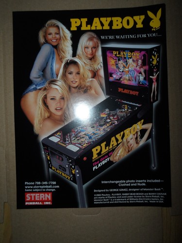 Playboy pinball machine flyer - playboy,
