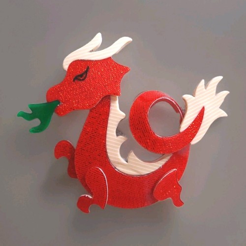 Lea stein genuine - lea, brooch
