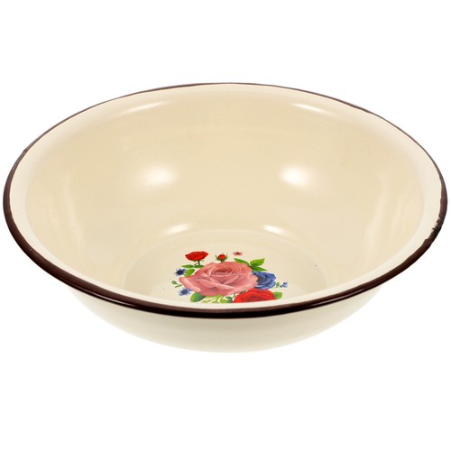 Vintage enamel basin household - enamel,