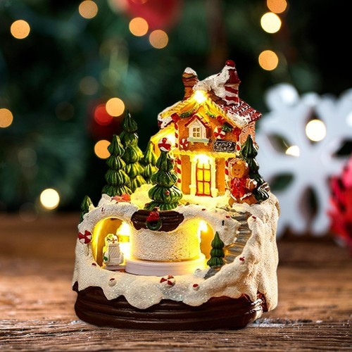 Lighted village house - lighted,