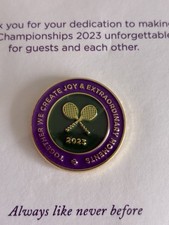  Official 2023 Wimbledon Championships Pin Badge - New Sealed