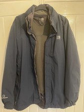 Karrimor 3in1 Mens Waterproof Winter Coat Detach Inner Fleece Size 3XL Navy Blue