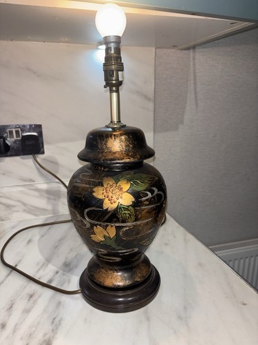 Vintage table lamp - table, flower