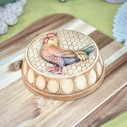 Vintage ceramic rooster - vintage,