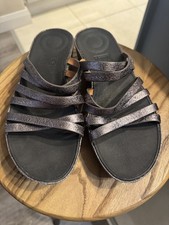 FITFLOP LULU PEWTER  SLIDE