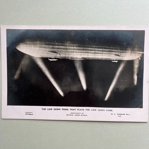 Zeppelin ww1 photo postcard - zeppelin,