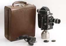 Paillard Bolex H16 Leader 16mm Film Camera No.54291 with Switar 25mm + Yvar 75mm