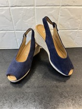 Gabor tandy blue suede - suede, wedge