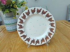 Emma Bridgewater Sponge Ware Speckled Hen And Spot 8 Inch Plate
