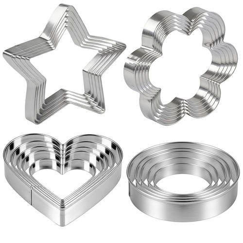 Cookie cutters 20p stainless - cookie,