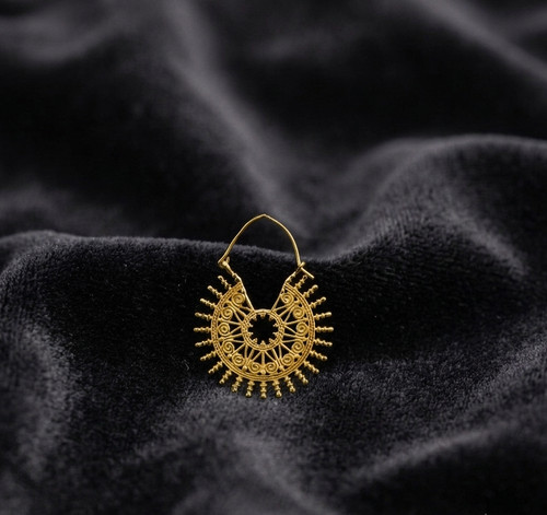 Detailed filigree earrings - earrings, |