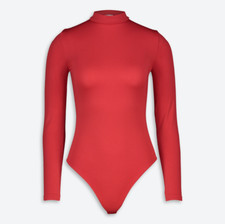 WOLFORD Turtleneck String Body in Lipstick Red - S - £239