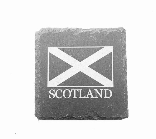 Saltire flag slate - flag, coasters