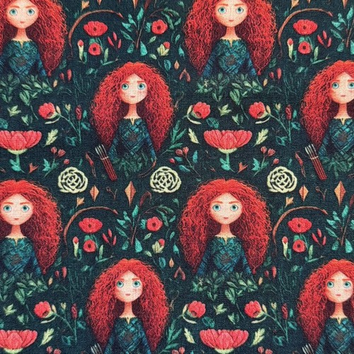 Merida disney princess fabric - disney,