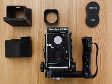 Mamiya C330 Pro S 80-mm F2.8 Sekor S Blue Dot medium format camera + ACCESSORIES