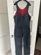 Mens Motorcycle Leather Salopette Size 98