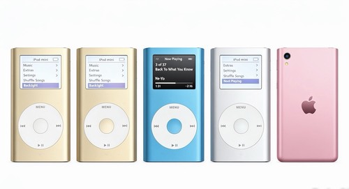 Apple ipod various - apple, colour