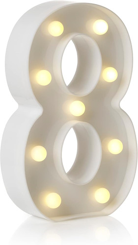 Led light number - light,