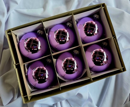 Christmas clear purple shiny - purple,