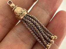 Antique 9ct Gold Tassel Fob Pendant