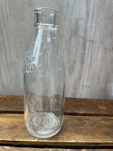 Rare antique glass clear - antique, milk