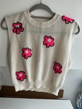 Cider Tank White Knit Cropped